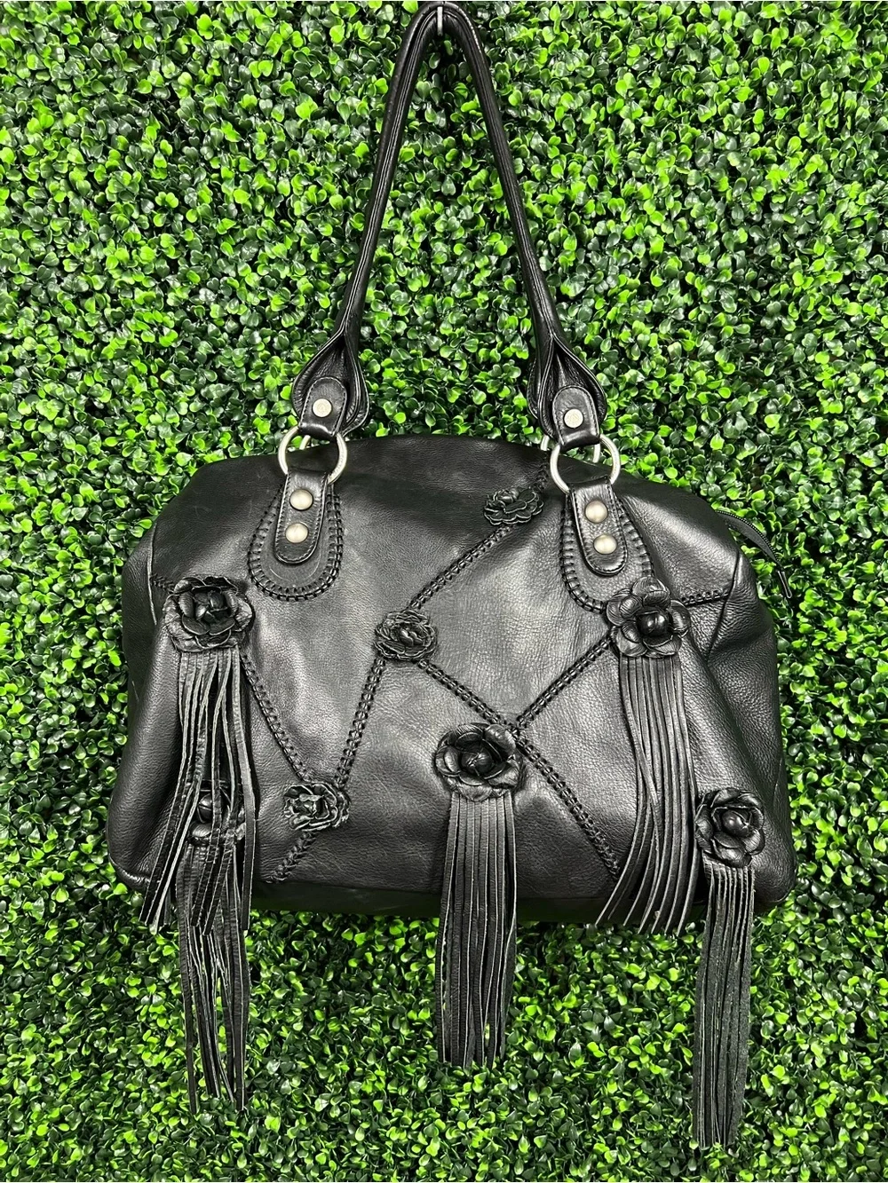 RENATO ANGI | Italian Leather Satchel/Duffle Bag